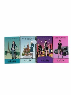 Stila New Travel Girl Palettes Bundle Set of 4 NWT Paris Moscow Tokyo USA